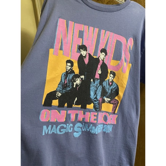 New Kids On The Block Official Lavender Tour Tee 2024 Size L - Picture 4 of 8